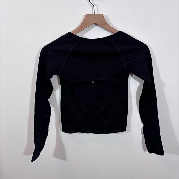 FREE PEOPLE MOVEMENT BAIL OUT LONG SLEEVE LAYER NEW with tags Size XS/S Black - Picture 7 of 13